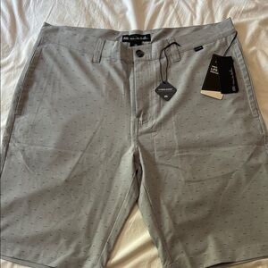 Travis Mathew Light Gray Flat Front Shorts